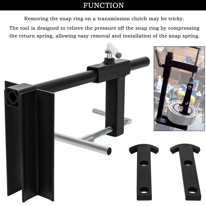 Danti T-0158 Clutch Drum Spring Compressor Transmission Tool Heavy Duty Steel Bench Mount - Image 4